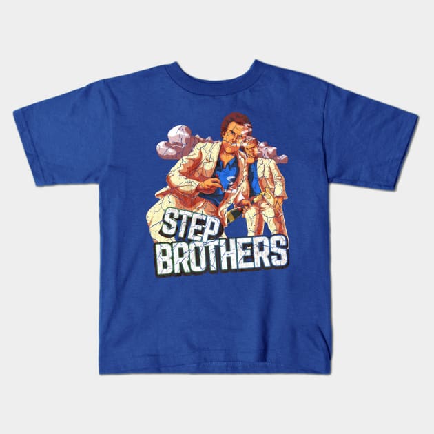 step brothers cartoon art Kids T-Shirt by jepriepok133